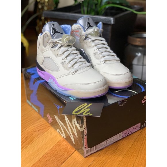 Size 7m/8.5w Air Jordan 5 Retro “DJ Khalid We The Best Sail” Athletic Sneakers D - Picture 6 of 7